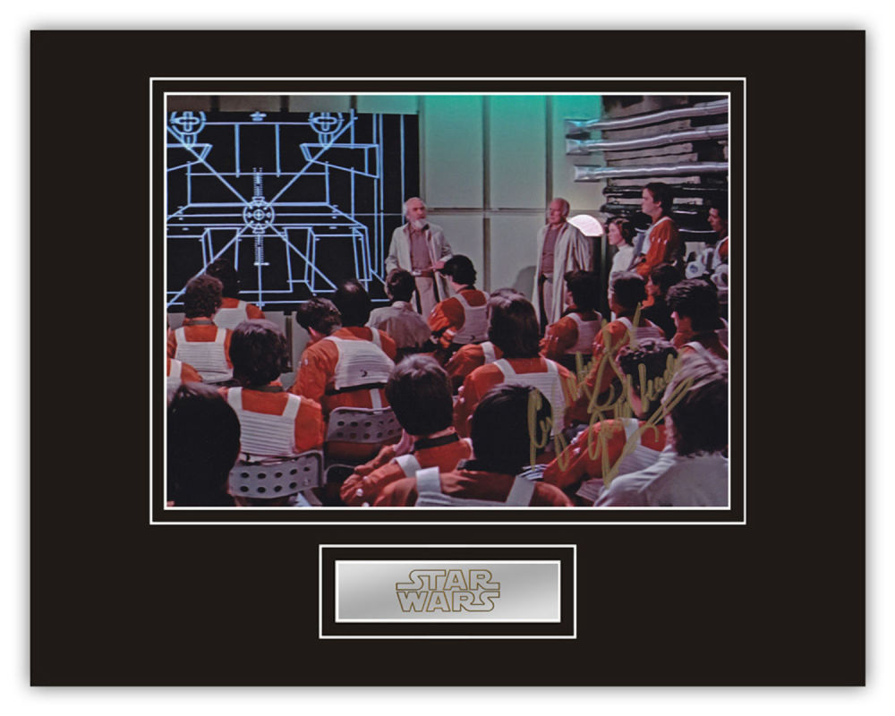 Lot 438: Stunning Display! Star Wars Angus MacInnes hand signed...