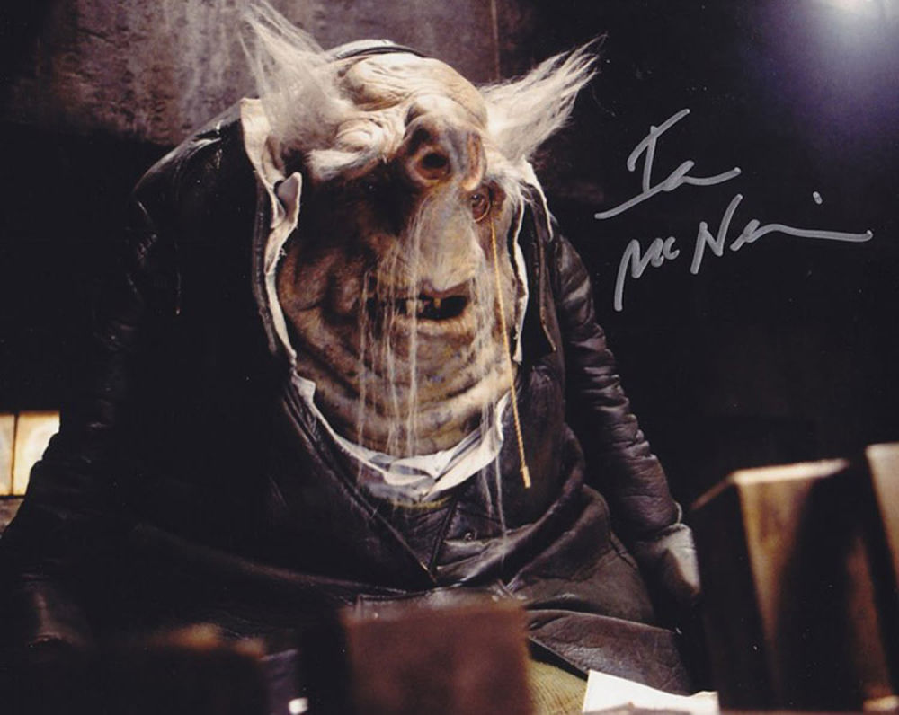 Lot 445: Blowout Sale! Hitchhiker's Guide Ian McNeice hand signed...
