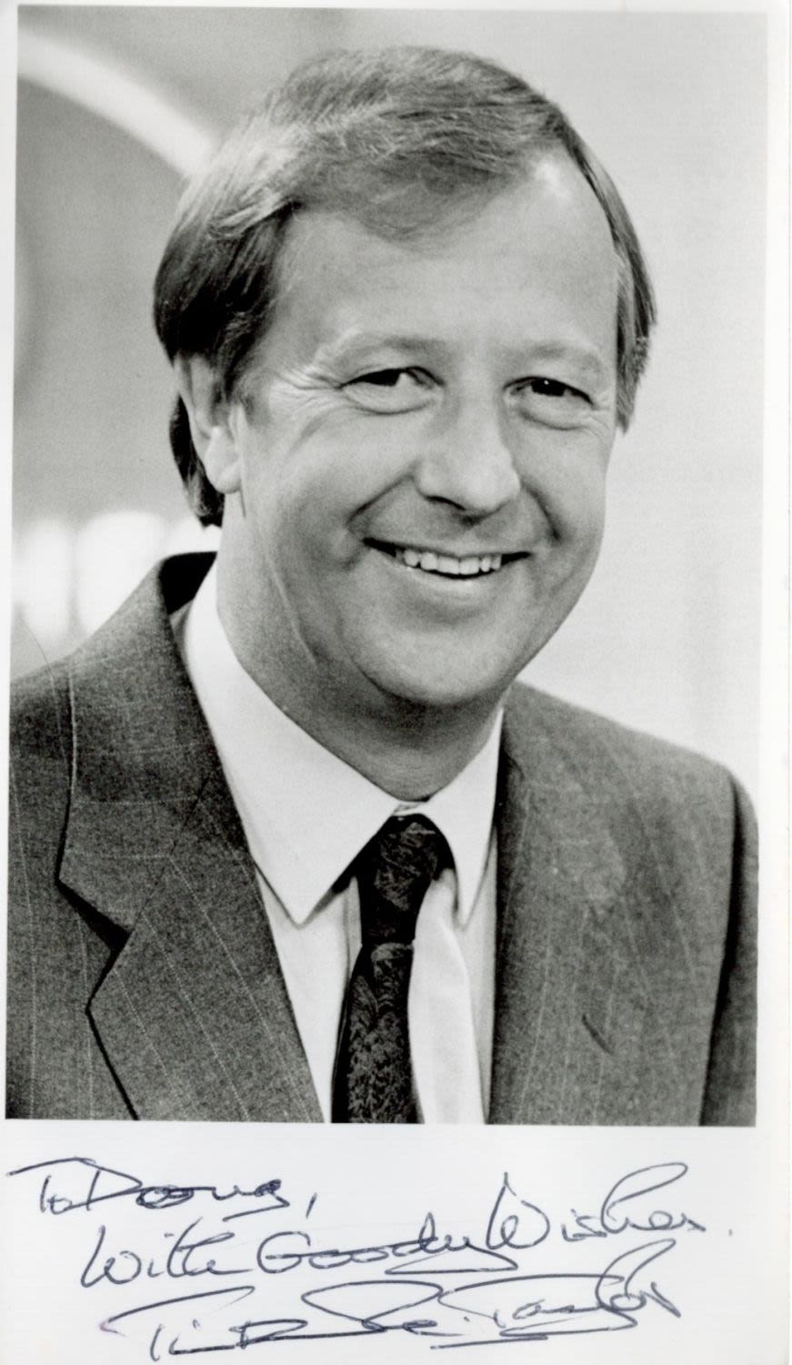 Lot 453: Tim Brooke Taylor signed 6x3 black and white...