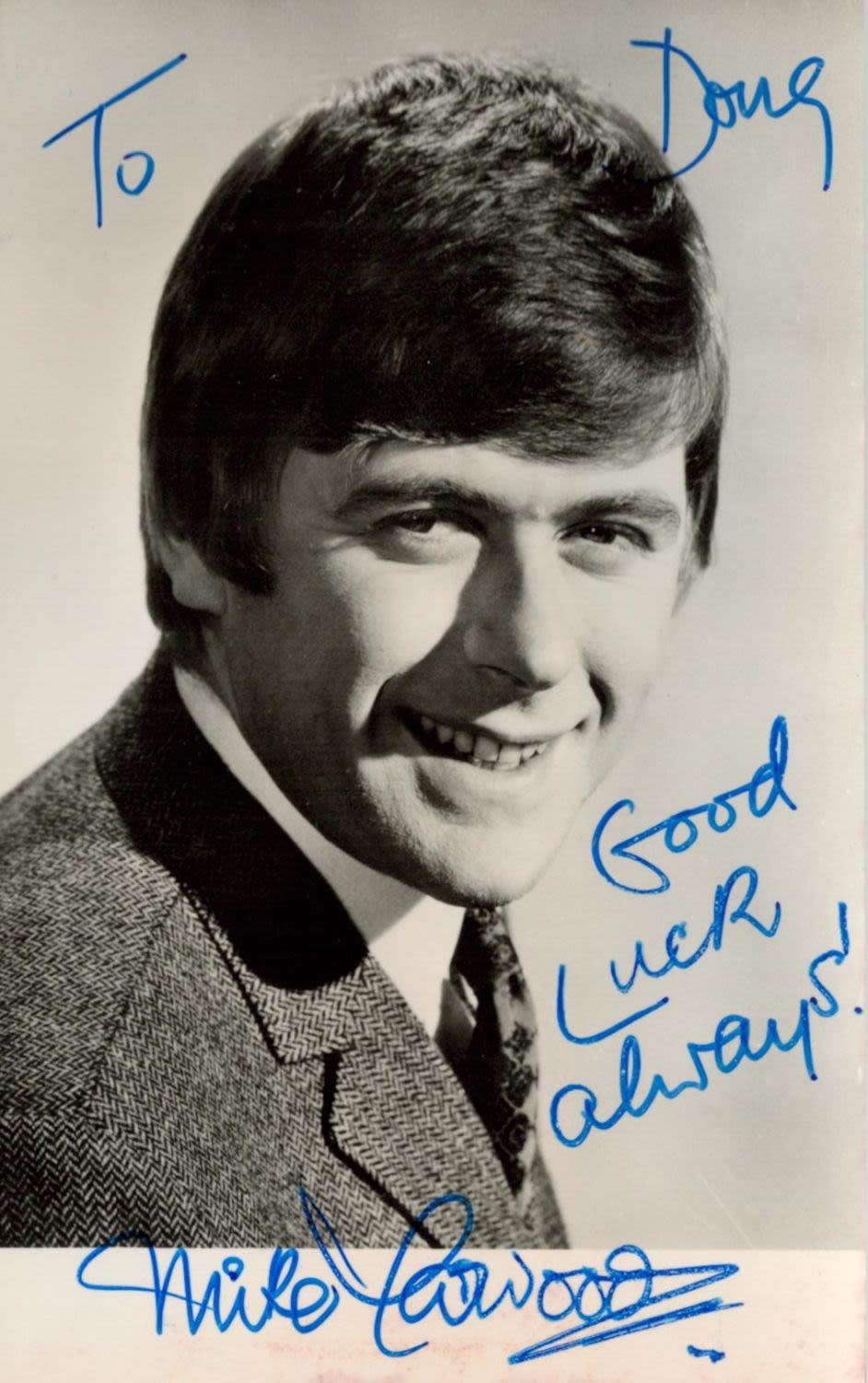 Lot 460: Mike Yarwood signed 6x4 black and white photo....