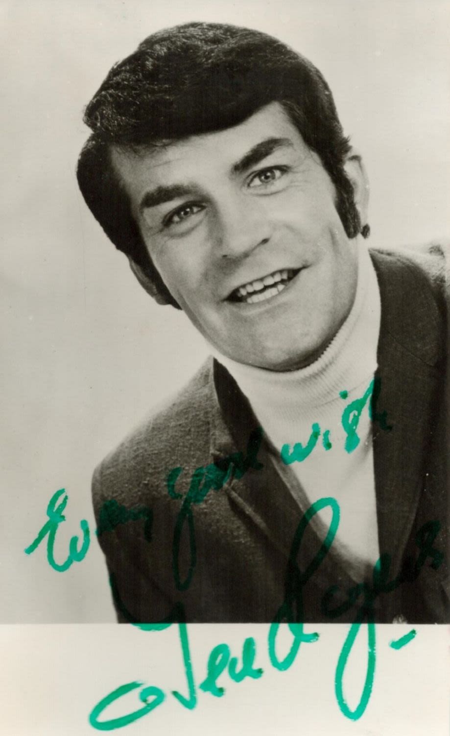 Lot 463: Ted Rogers signed 6x3 black and white photo....