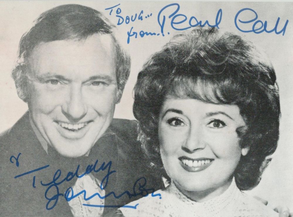 Lot 467: Teddy Johnson and Pearl Carr signed 6x4 black...