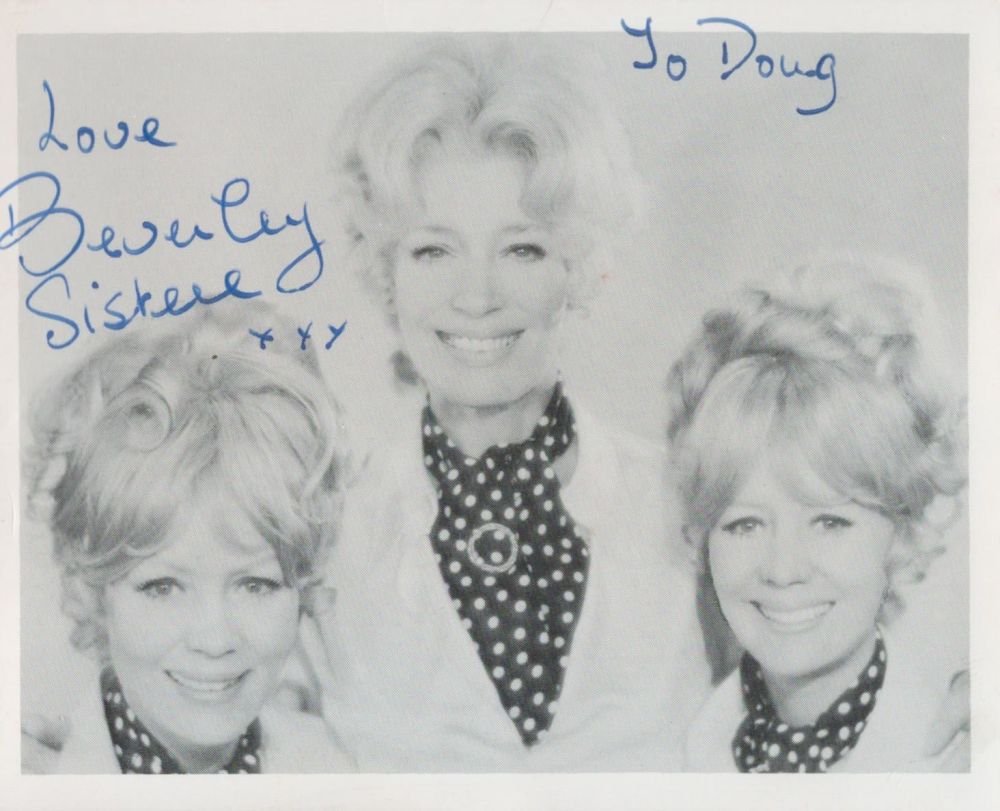 Lot 470: The Beverley Sisters signed 5x4 photo/card. The Beverley...