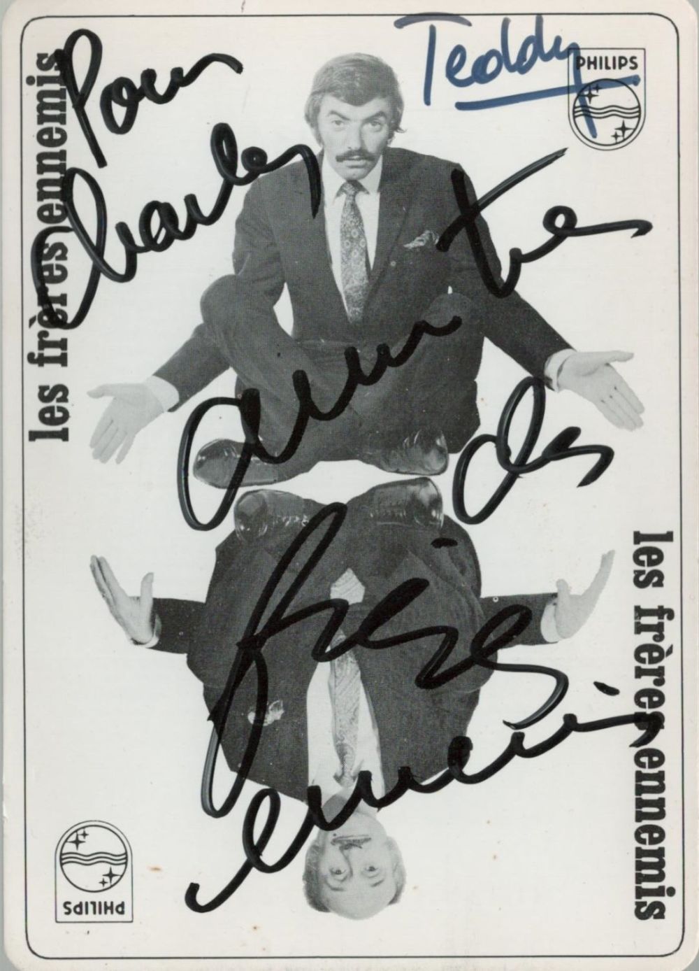 Lot 473: The Enemies Brothers (Les Freres Ennemis) signed 6x4...