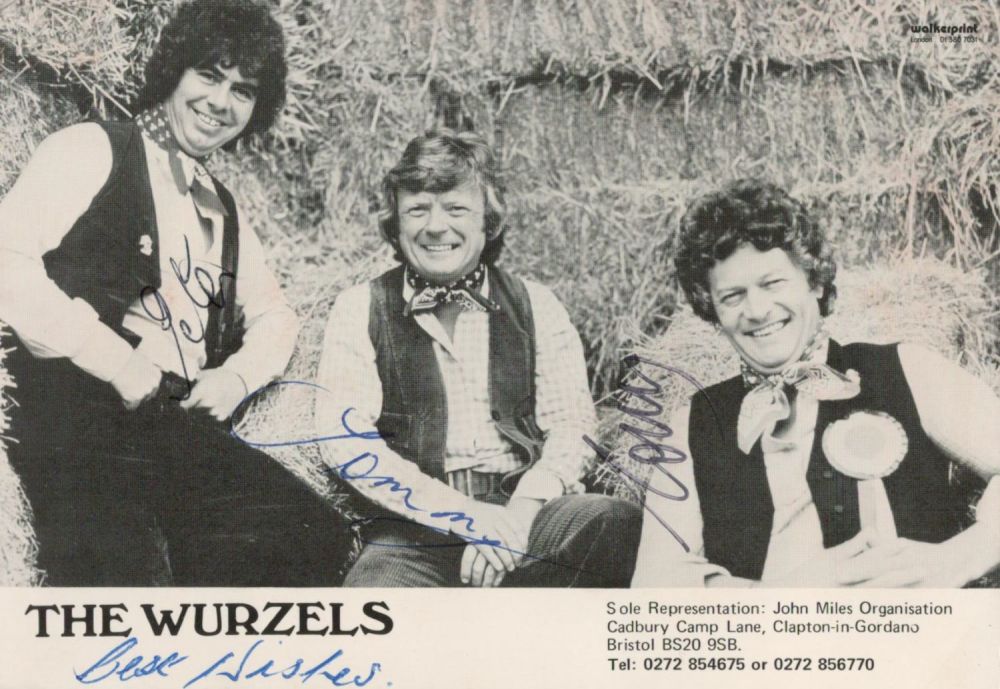 Lot 475: The Wurzels multi signed 6x4 black and white...