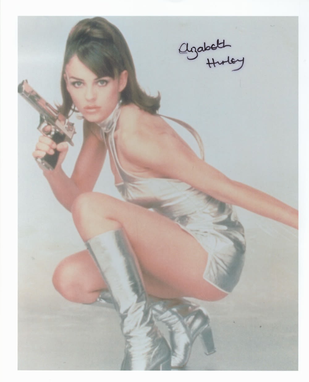 Lot 530: Elizabeth Hurley signed 10x8 colour photo. Hurley is...