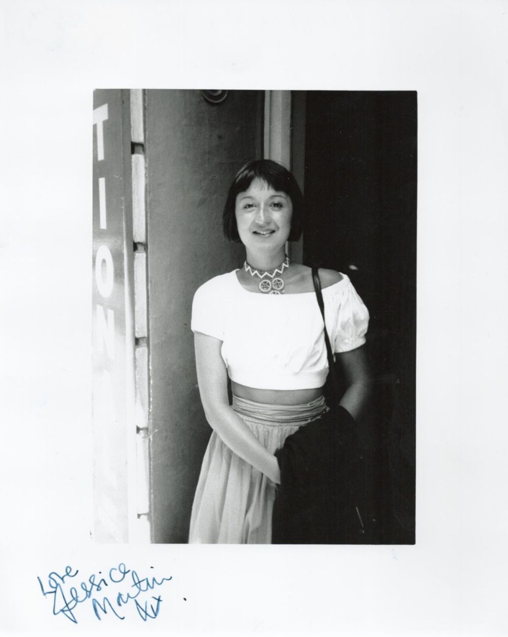 Lot 533: Jessica Martin signed 10x8 black and white photo....