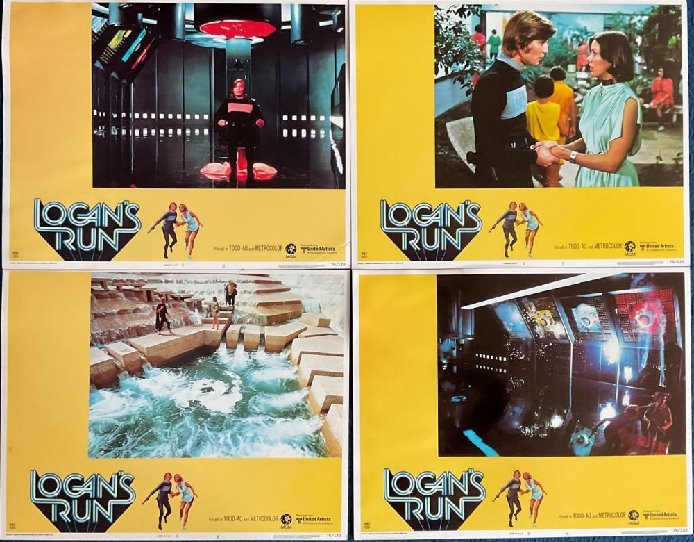 Lot 552: Logan's Run, Group of 8 Lobby Pictures Cinema...