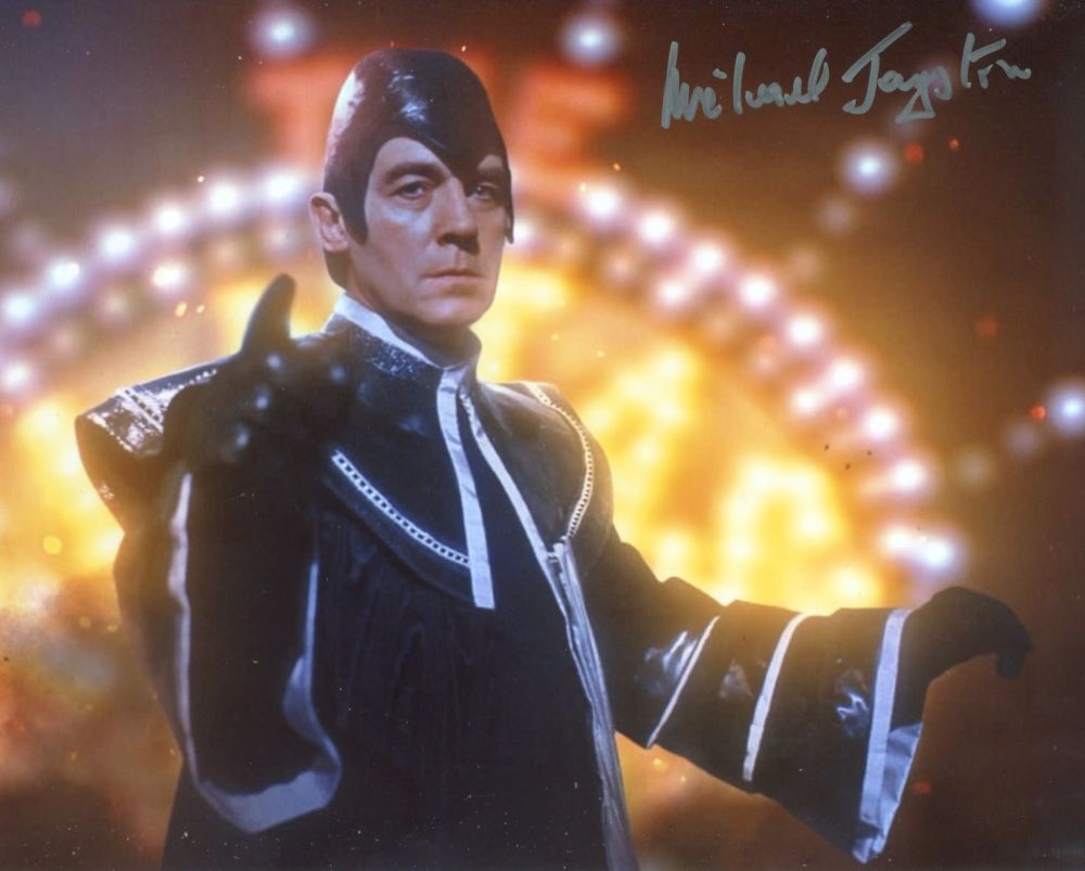 Lot 628: Doctor Who 8x10 photo signed by actor Michael...
