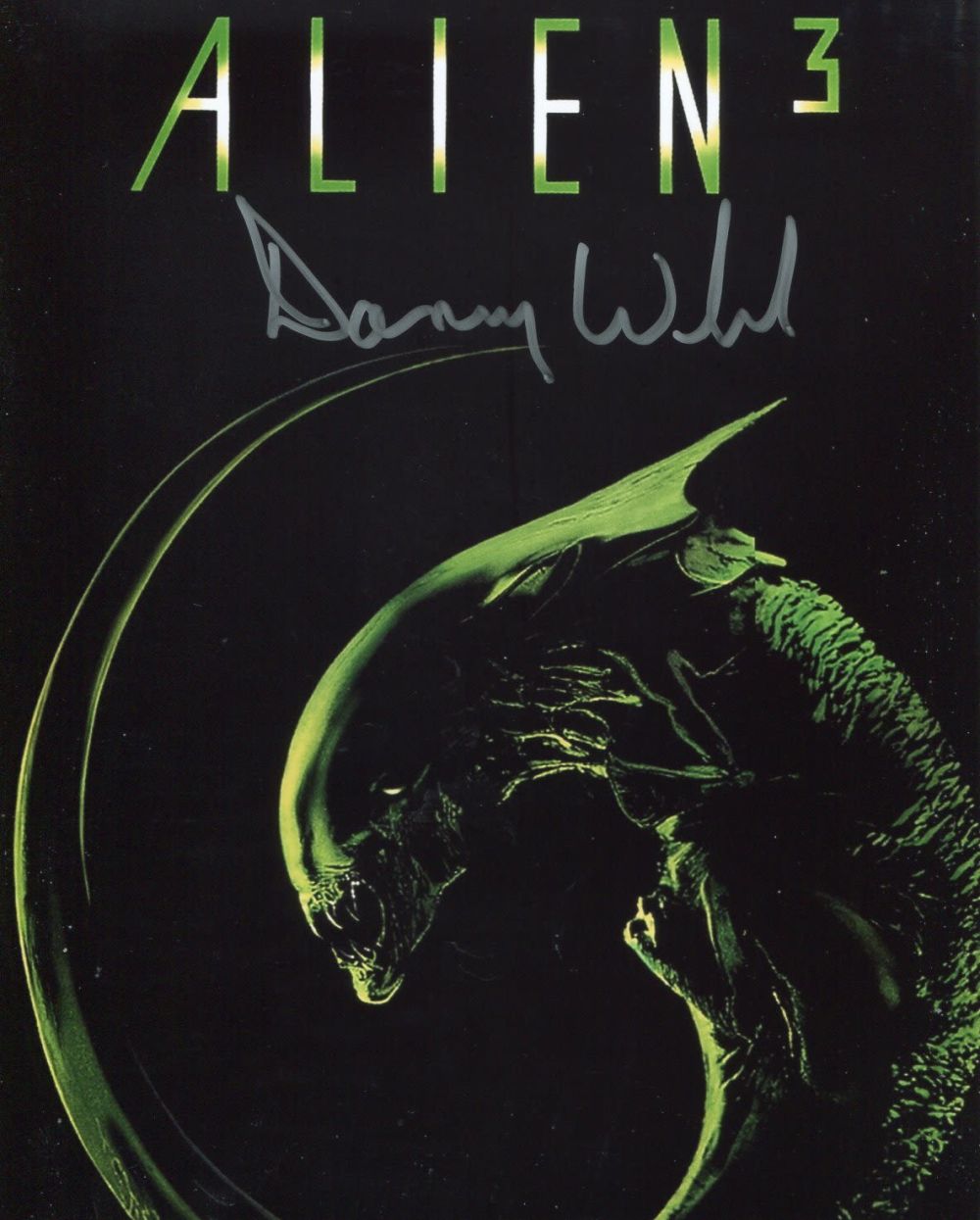 Lot 637: Alien 3 movie 8x10 poster photo signed by...