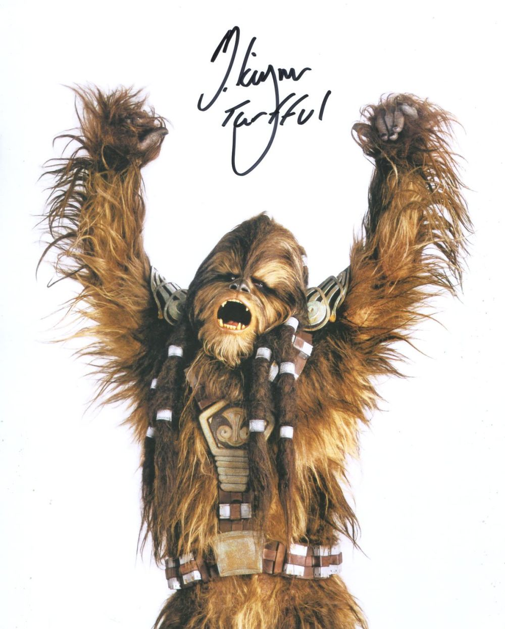 Lot 653: Star Wars Wookie 8x10 photo signed by Aussie...