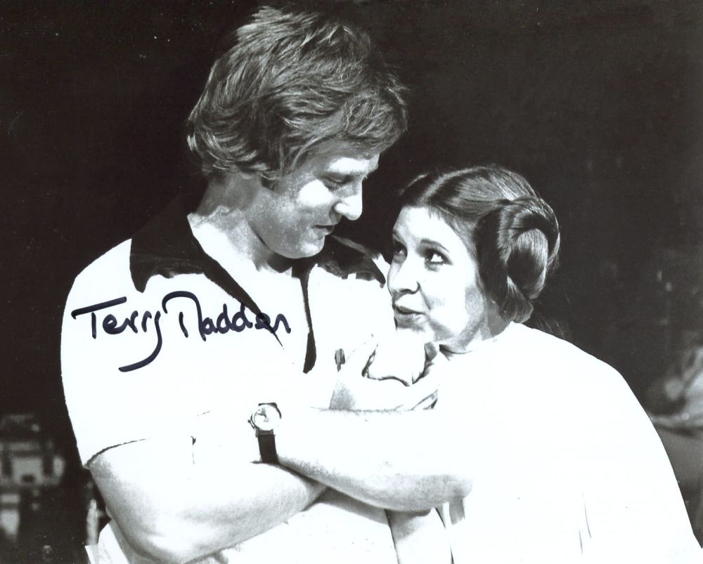 Lot 672: Star Wars director Terry Madden signed 8x10 candid...