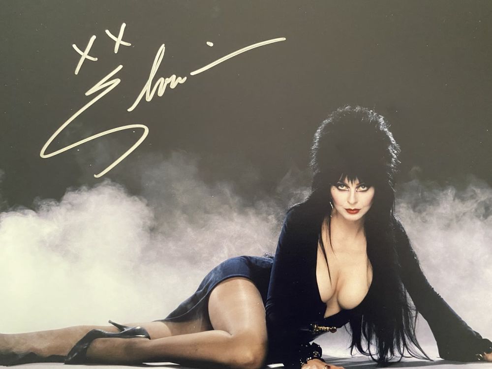 Lot 686: Elvira mistress of the Dark, stunning 14x11 photo...
