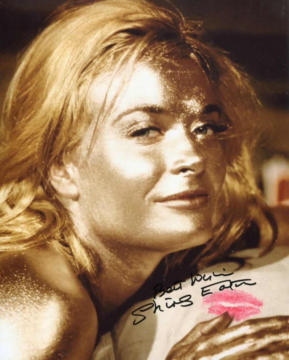 Lot 699: 007 Bond girl Shirley Eaton signed and physically...