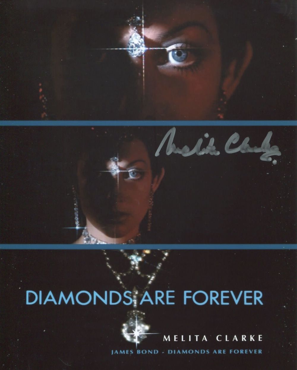 Lot 708: 007 Bond girl Melita Clarke signed 8x10 photo...