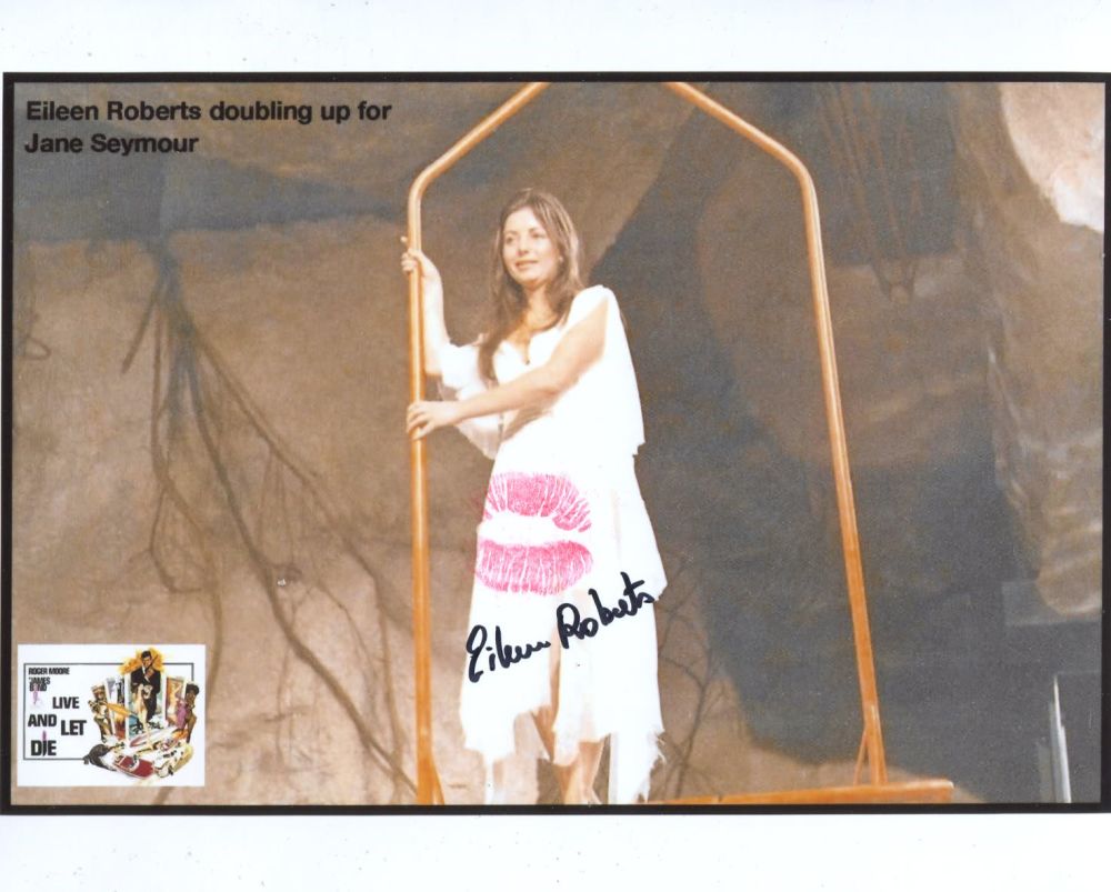 Lot 729: 007 James Bond actress Eileen Roberts signed and...