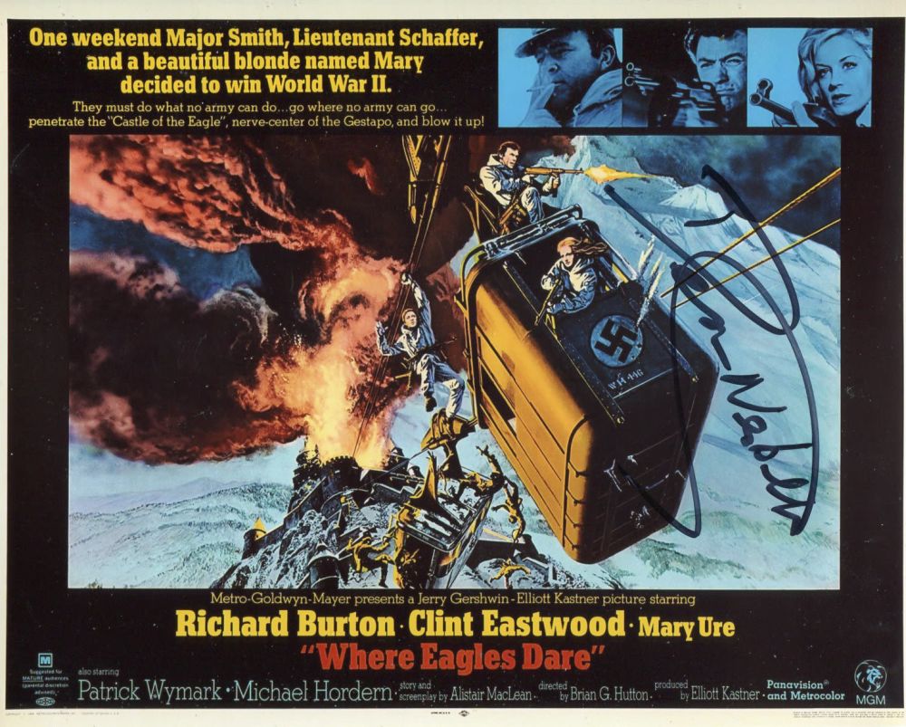 Lot 780: Where Eagles Dare. 8x10 photo from the British...