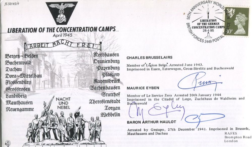 Lot 794: Buchenwald and Dachau survivors 50th anniversary of the...
