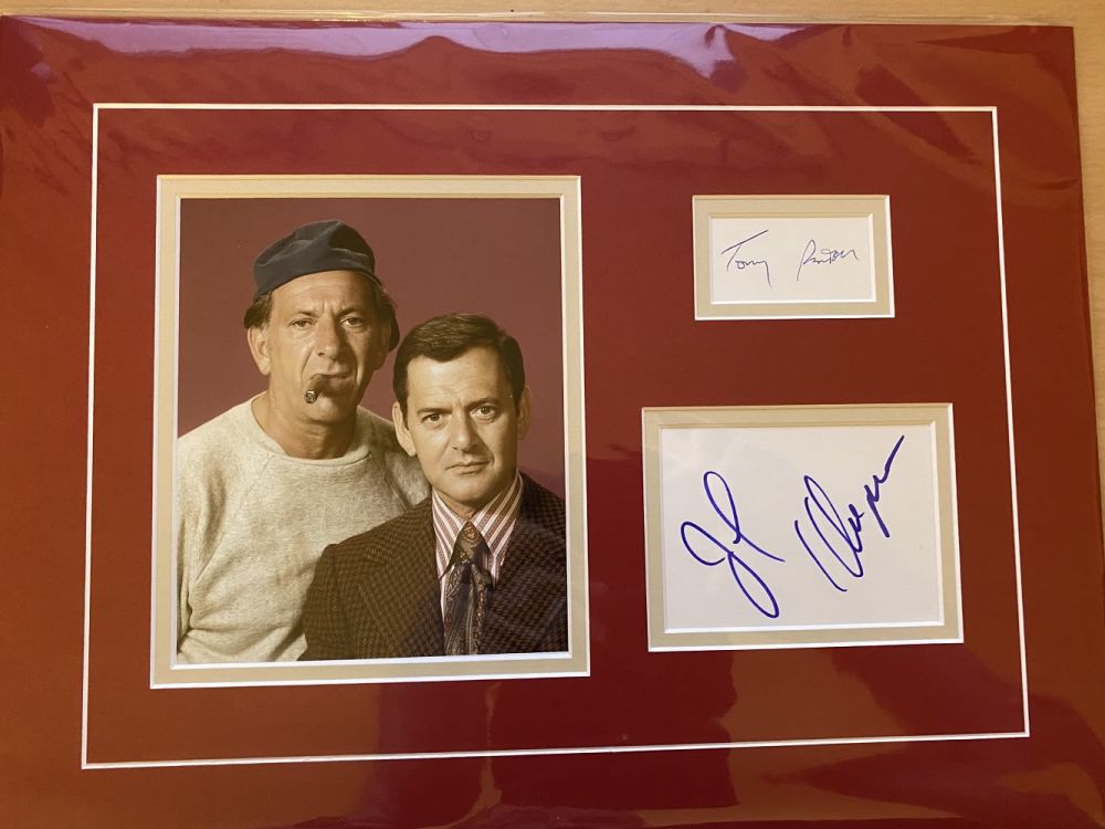 Lot 804: The Odd Couple, 14x11 inch professionally mounted display...