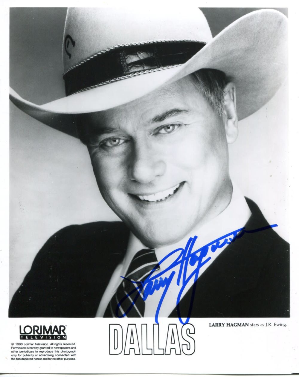 Lot 809: DALLAS Jr Ewing 8x10 photo signed by actor...