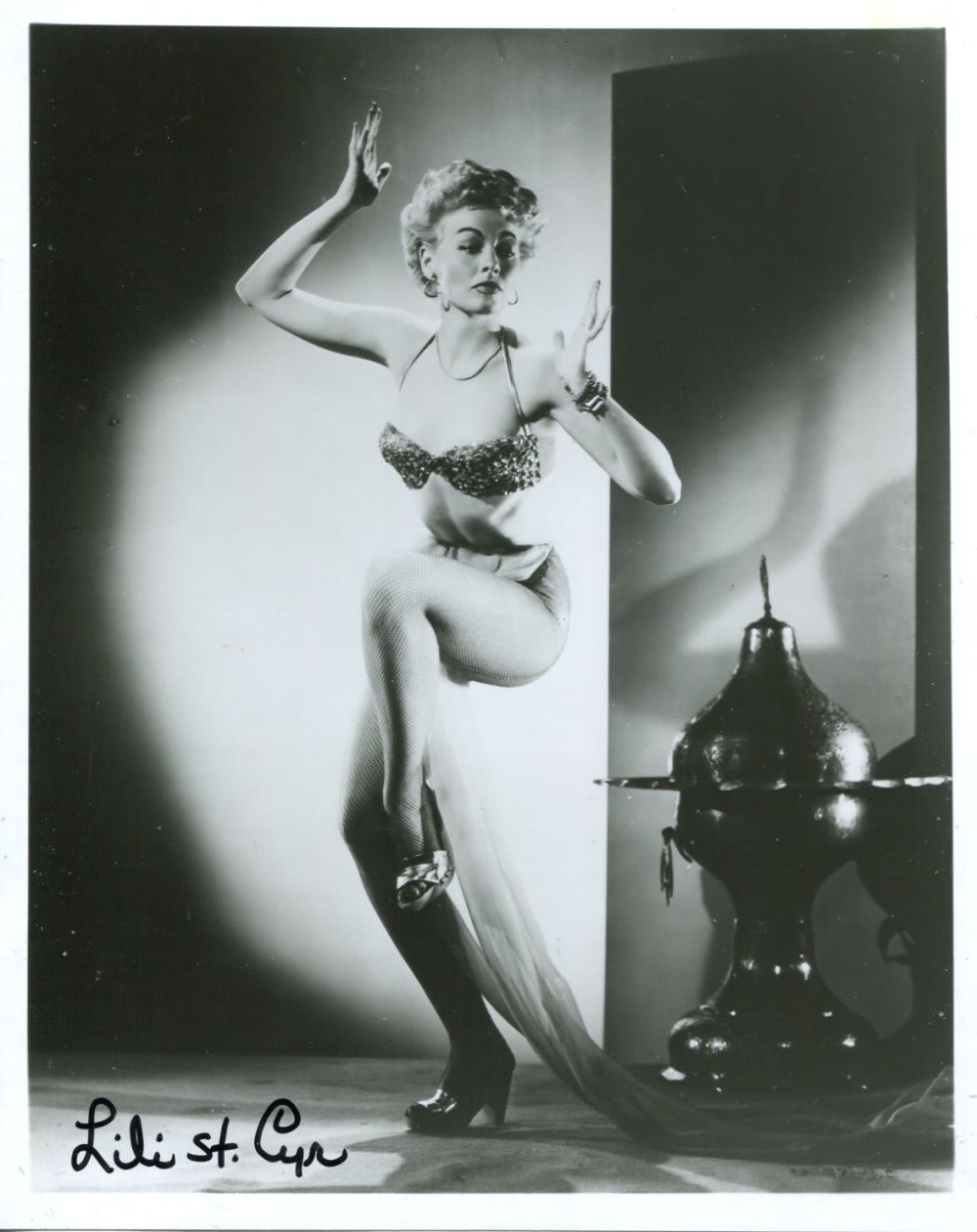 Lot 812: Burlesque star and stripper Lili St Cyr signed...