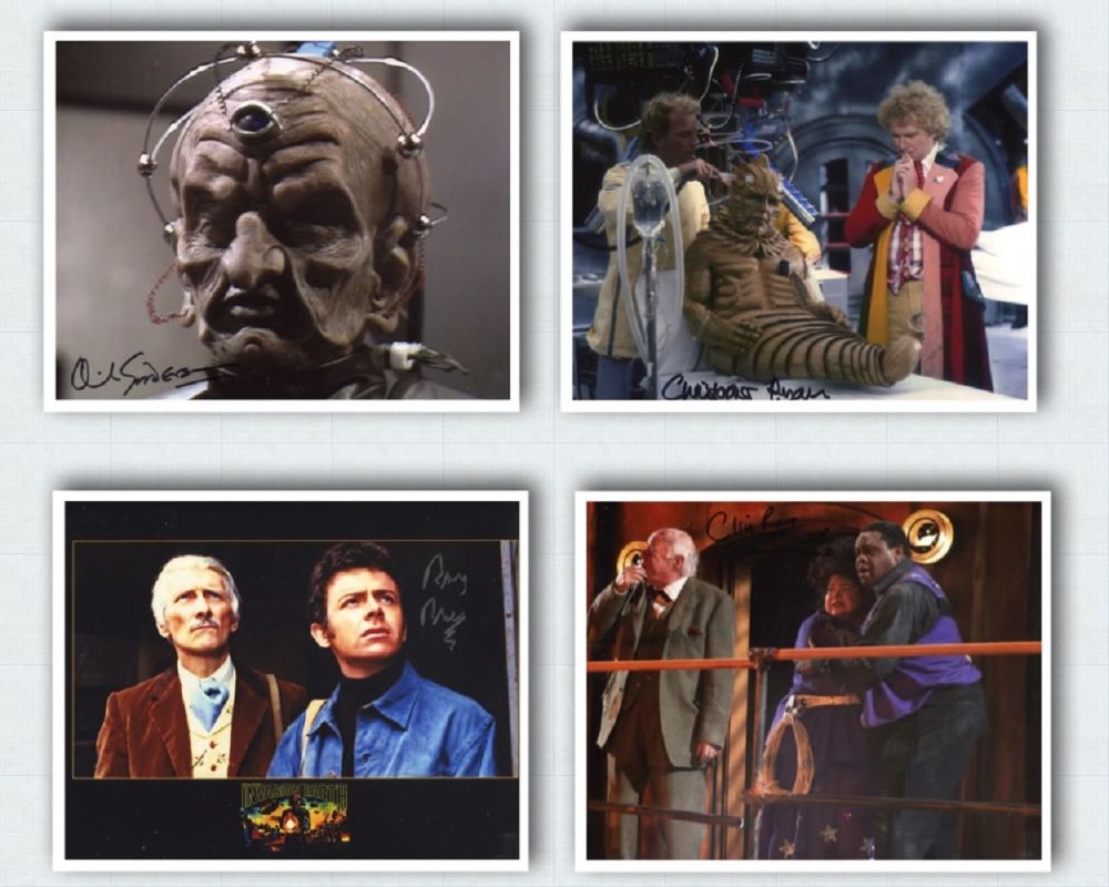 Lot 814: Doctor Who collection of four signed 8x10 photos,...