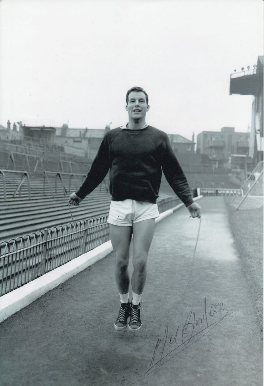 Lot 901: Autographed Mel Charles 12 X 8 Photo B/W,...