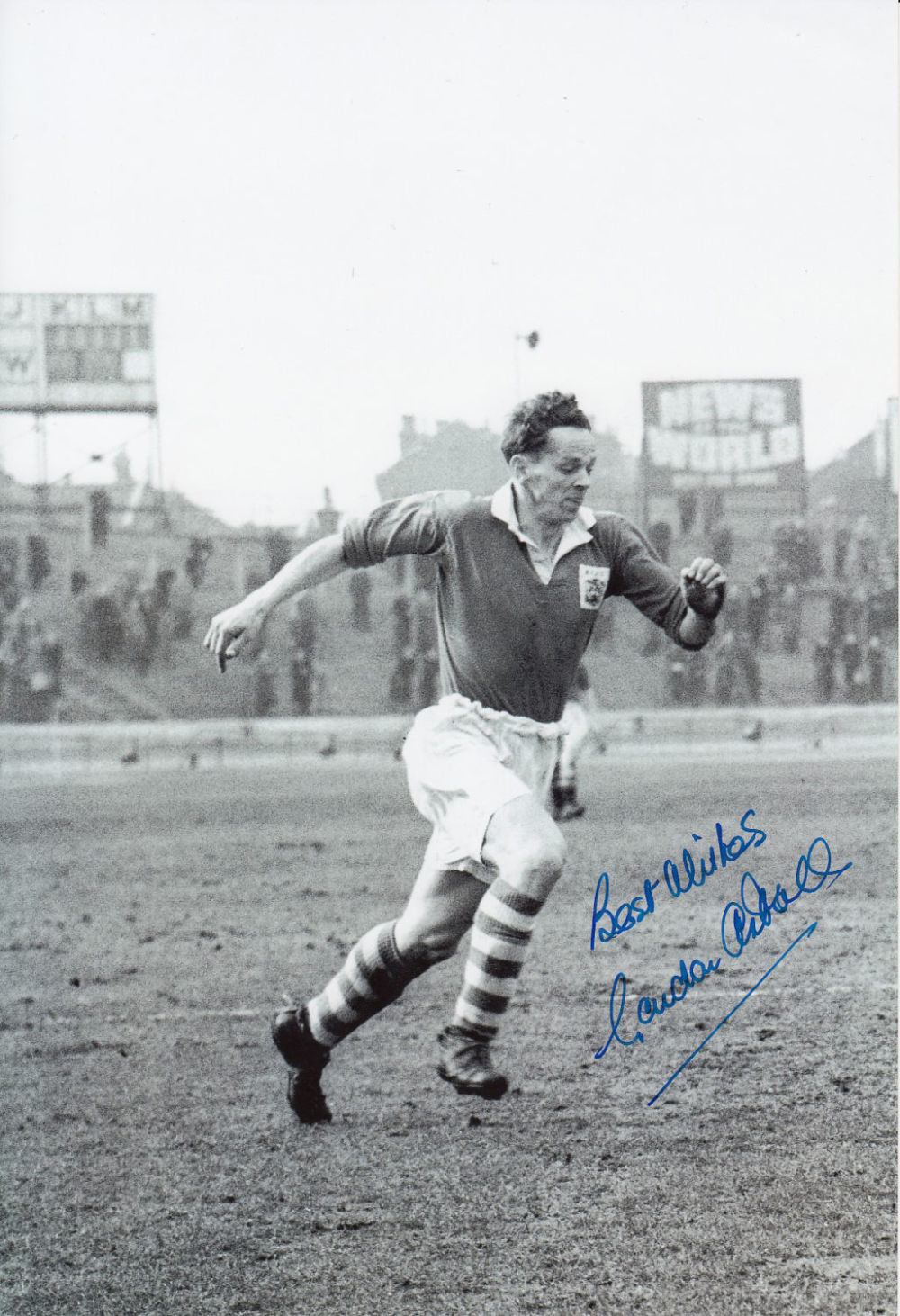 Lot 917: Autographed Gordon Astall 12 X 8 Photo B/W,...