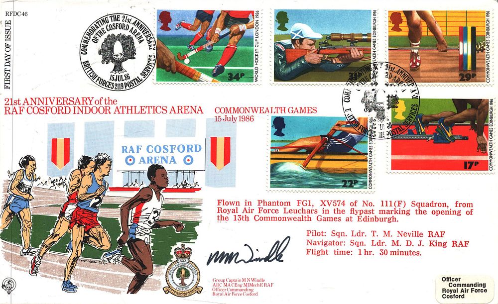 Lot 171: M N Windle signed (Group Captain) FDI Cover...
