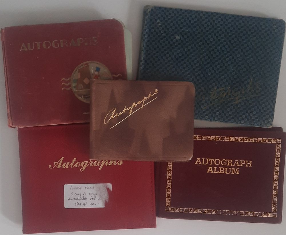 Lot 368: Autograph book collection. Kevin Dilworth and many more....
