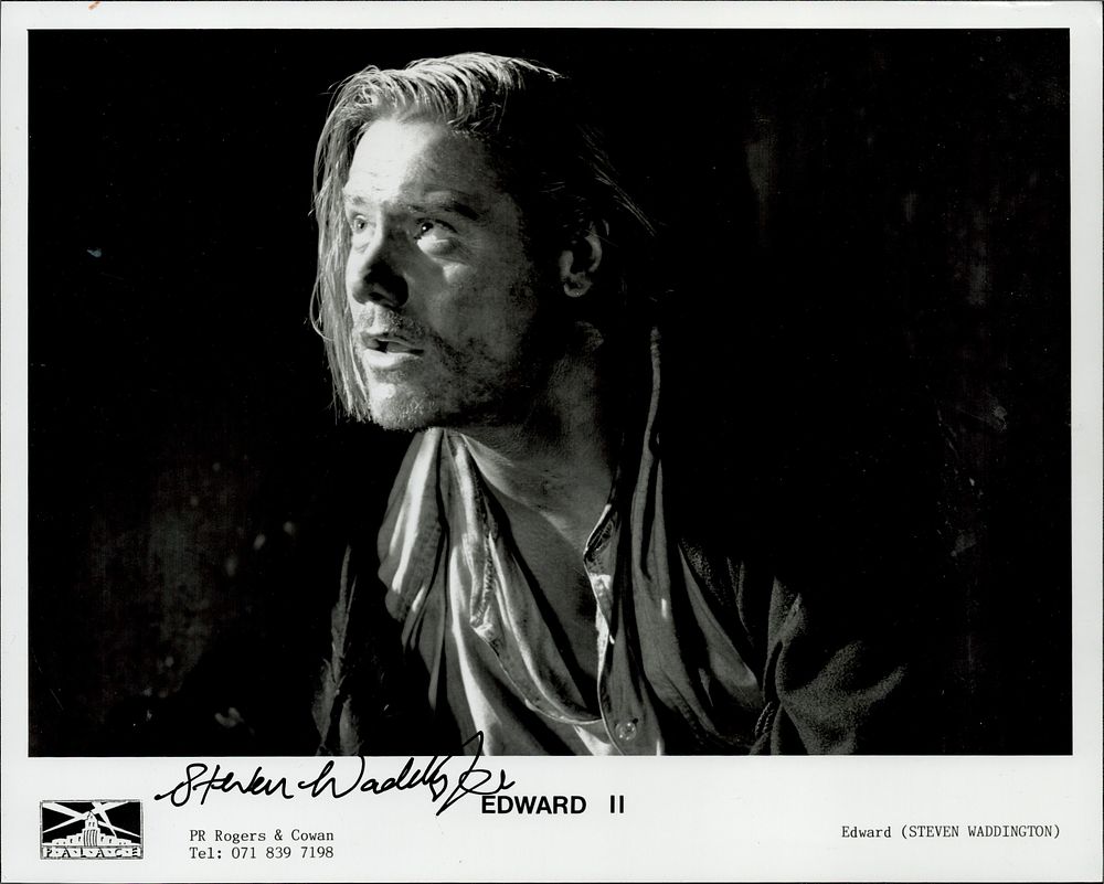Lot 369: Steven Waddington signed 10x8 inch black and white...