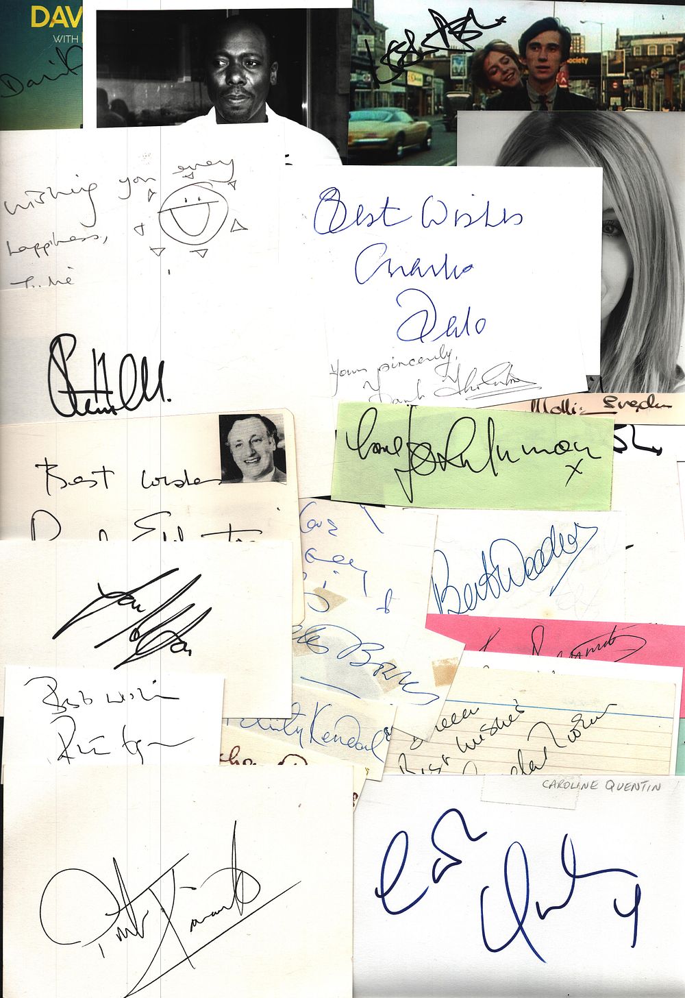 Lot 375: Autograph collection. Charles Dale, Julie Peasgood, Leslie Ash,...