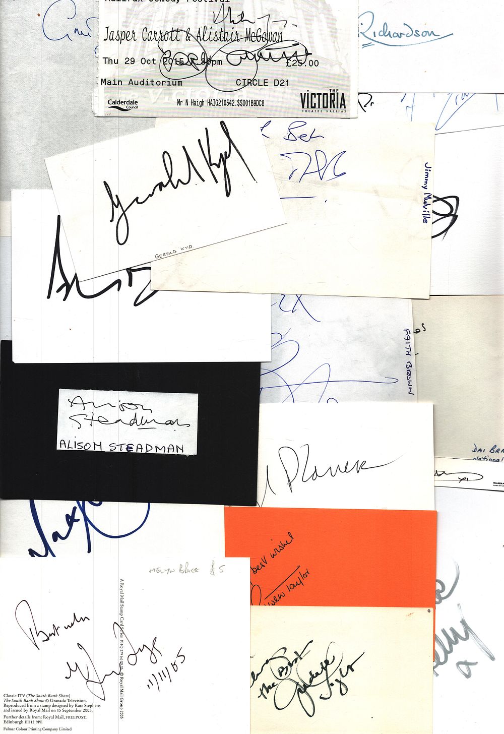 Lot 376: Autograph collection. Gwen Taylor, Max Evans, Alison Steadman,...