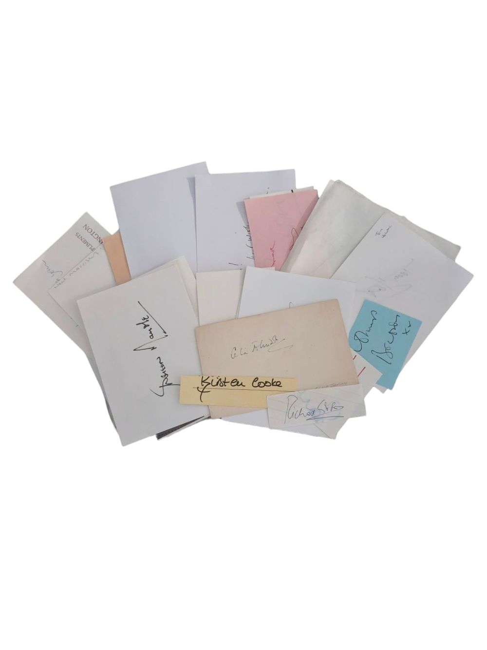 Lot 383: Autograph collection. Arthur Bostrom, Celia Johnson, Jane Rossington,...