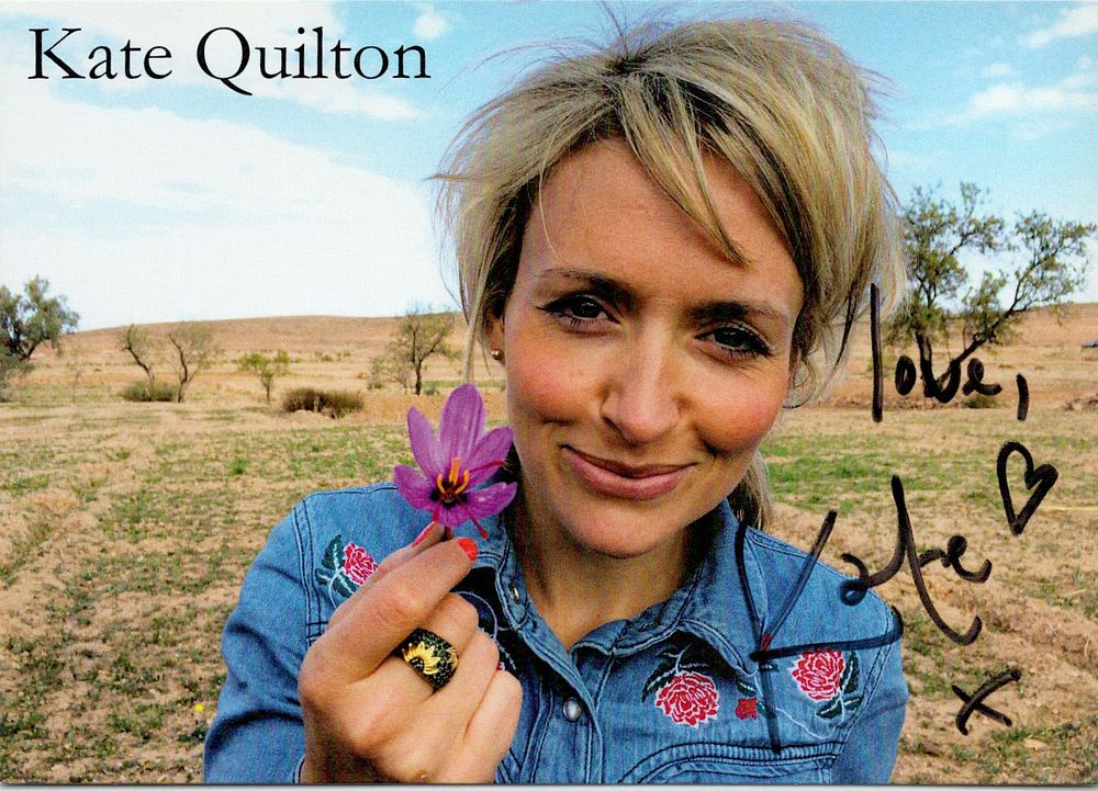 Lot 589: Kate Quilton Signed 6x4 inch colour photo. Good...