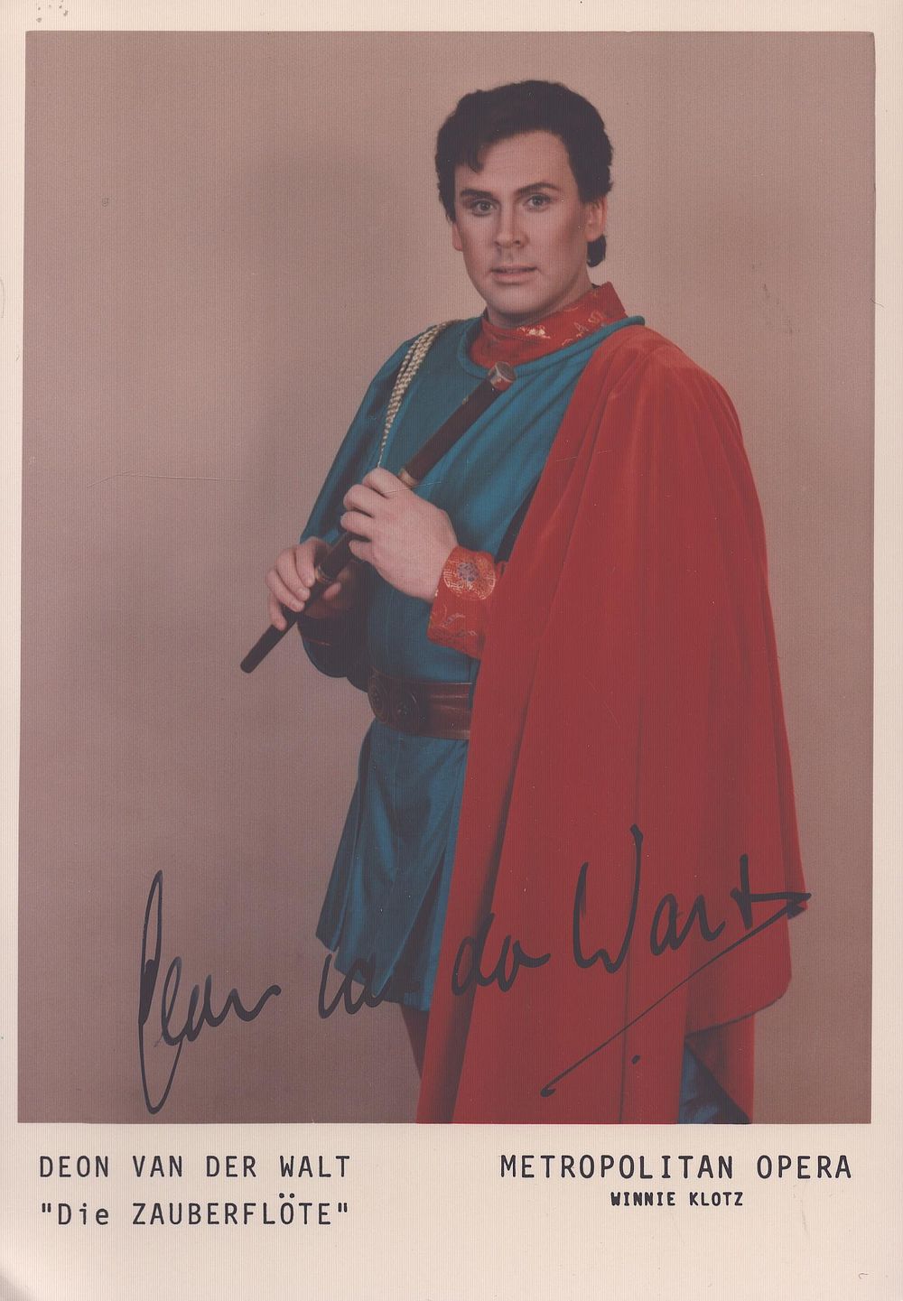 Lot 593: Deon Van Der Walt signed 7x5inch colour promo...