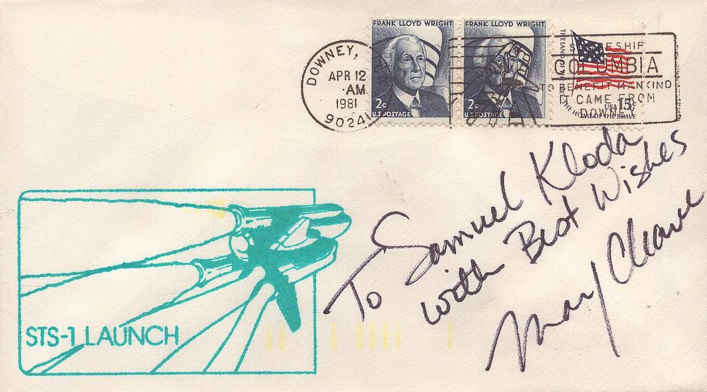 Lot 651: Mary Cleave signed commemorative cover. Good condition. All...
