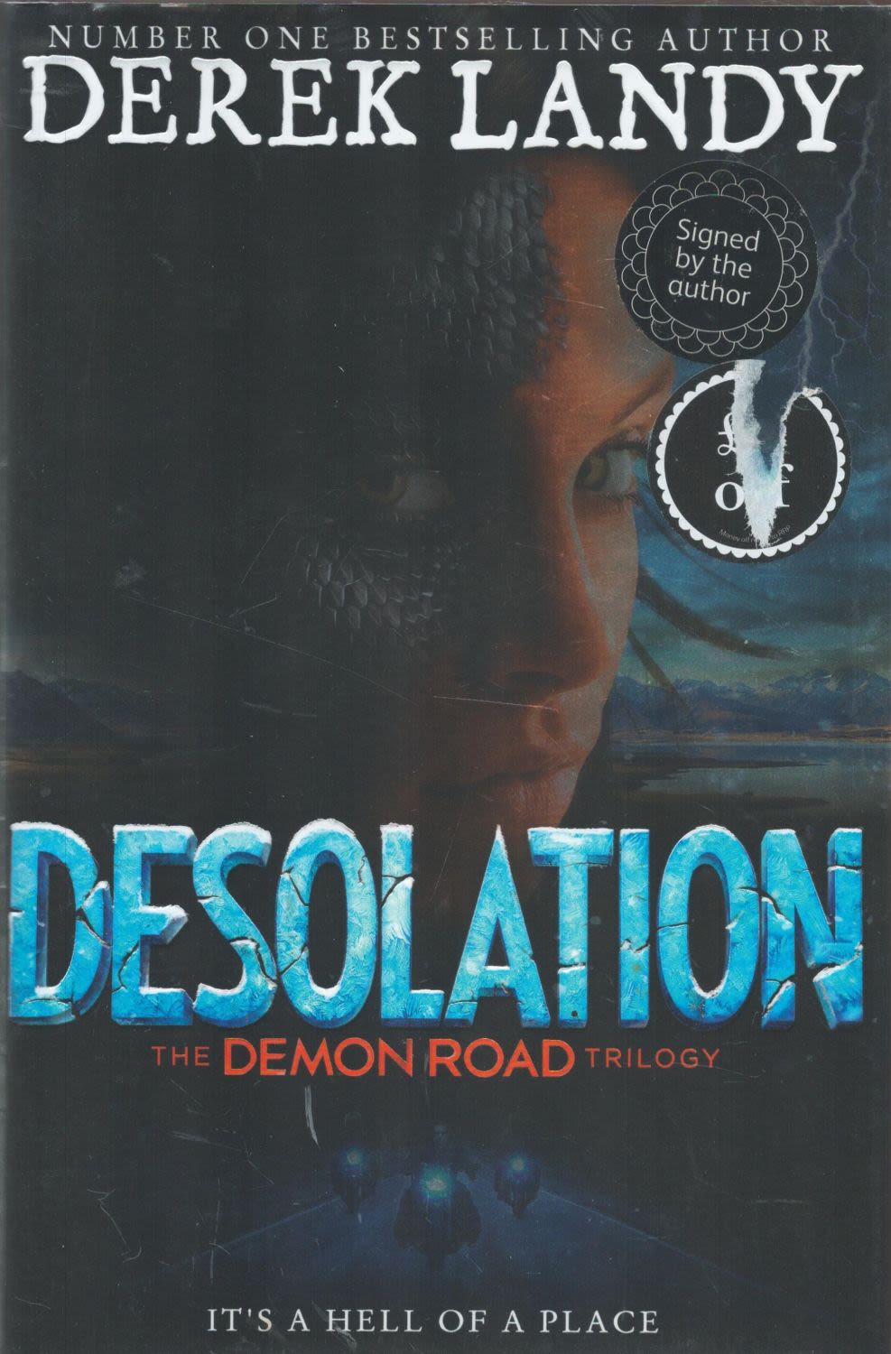 Lot 193: Derek Landy Signed Book Desolation Hardback Book 2016...
