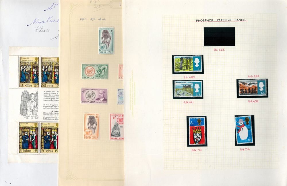 Lot 264: Worldwide Mint and Used Stamps on various Album...
