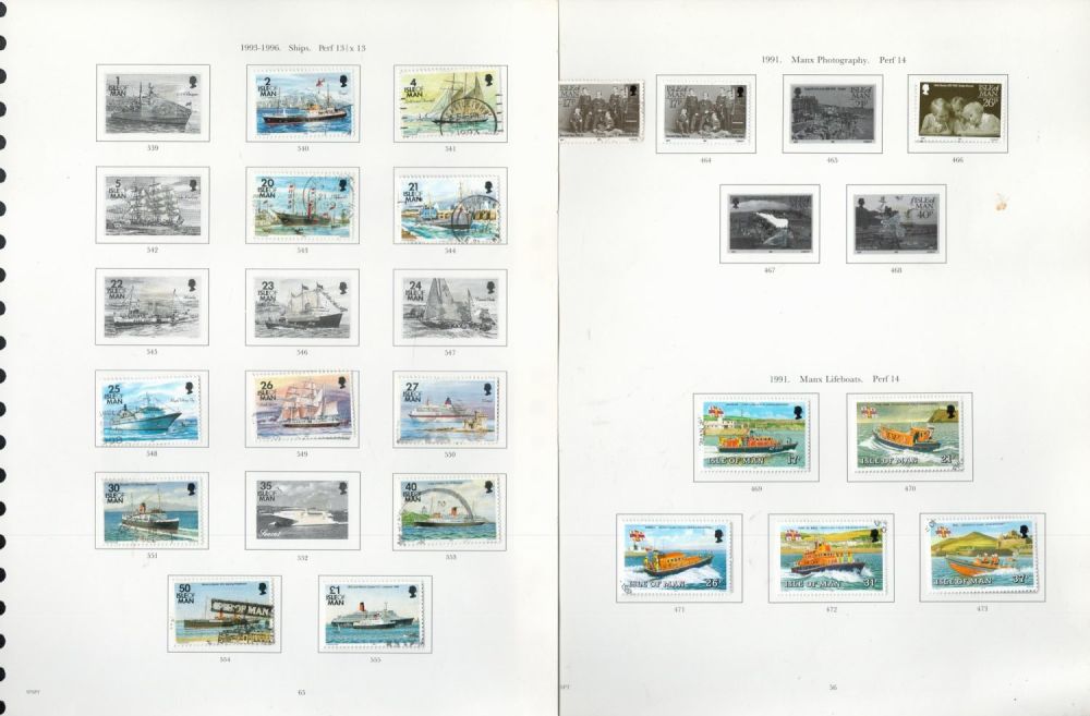 Lot 275: Isle of Man Used and Mint Stamps on...