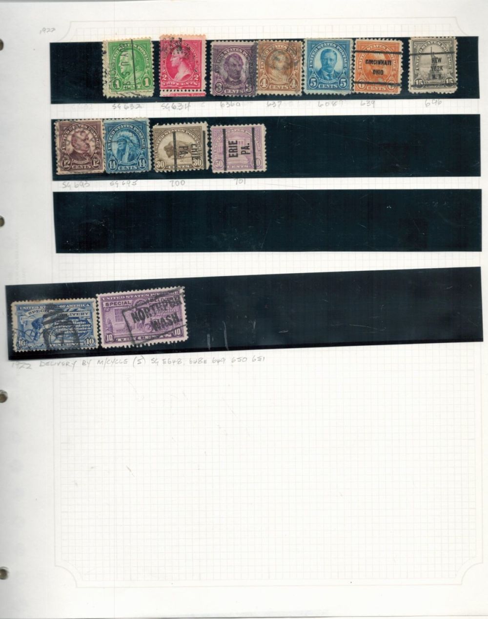 Lot 280: USA Used Stamps in a Stanley Gibbons Album...