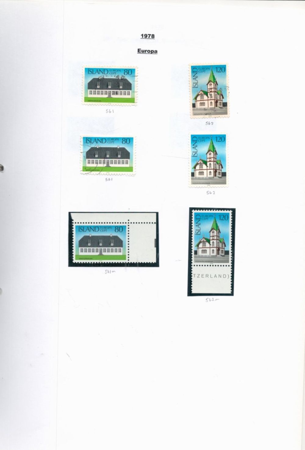 Lot 282: Iceland Used and Mint Stamps in a Binder...