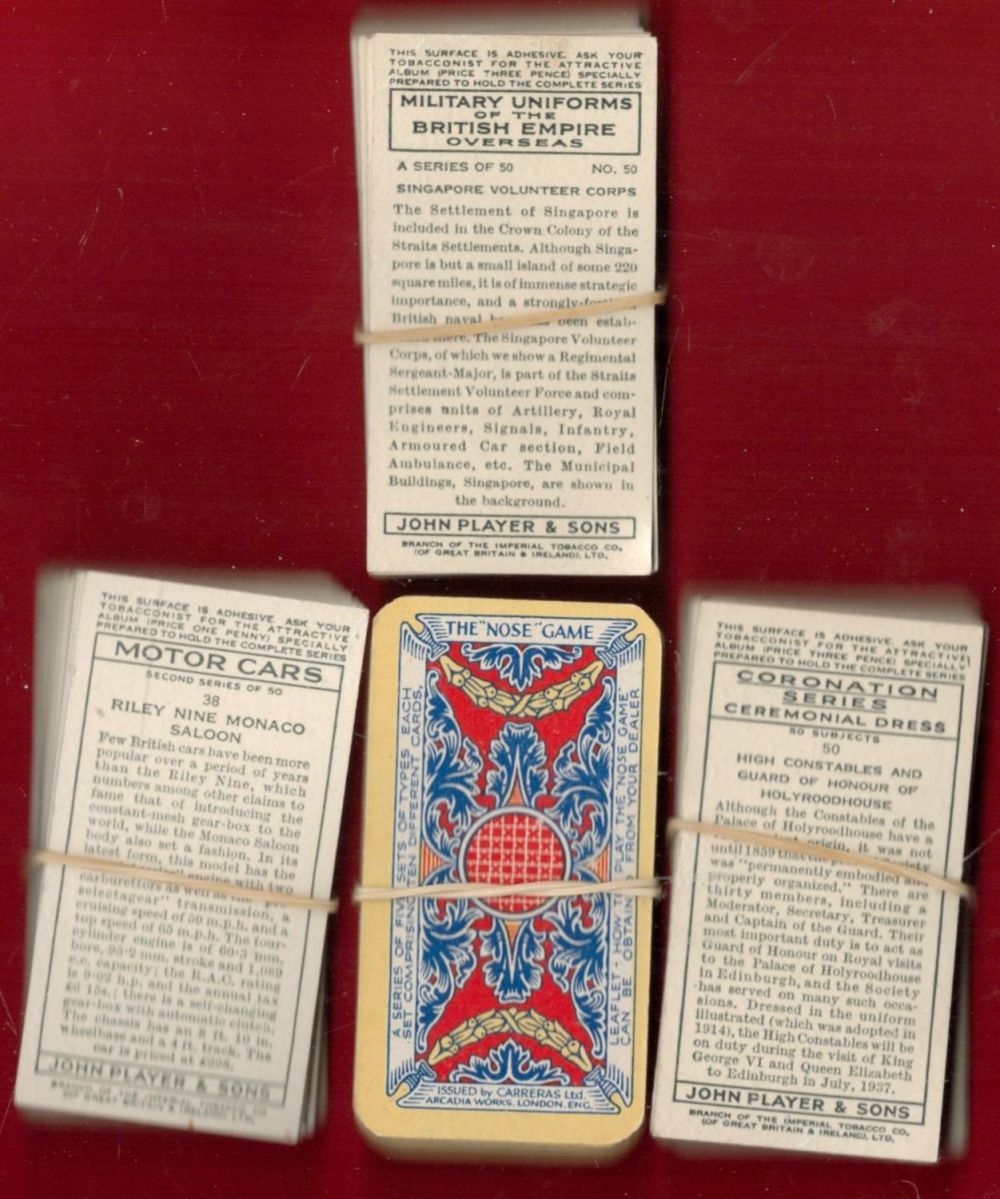 Lot 300: Cigarette Cards 1 Full Set of 50 plus...