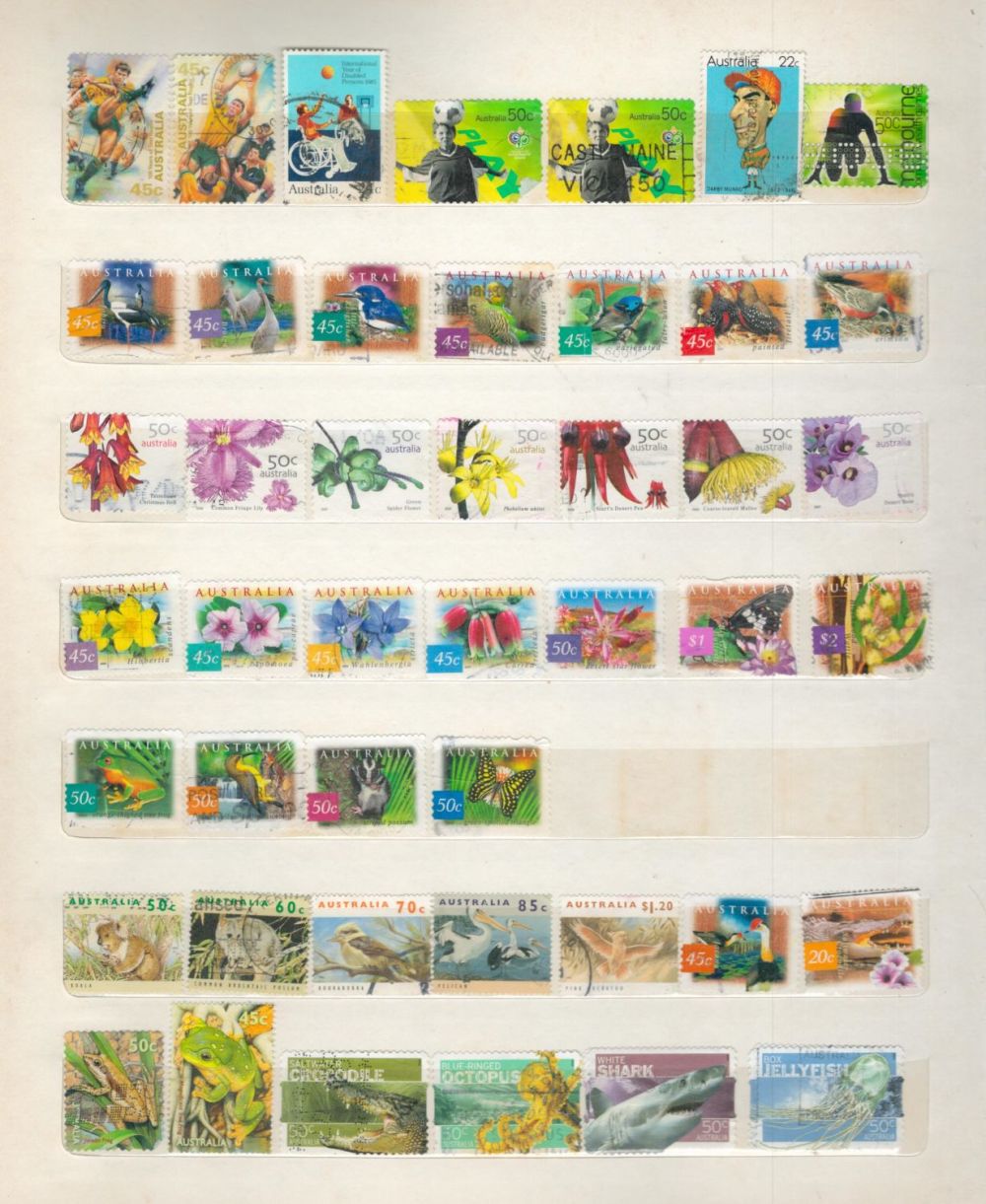 Lot 338: Australia Used Stamps in a Stockbook with 14...