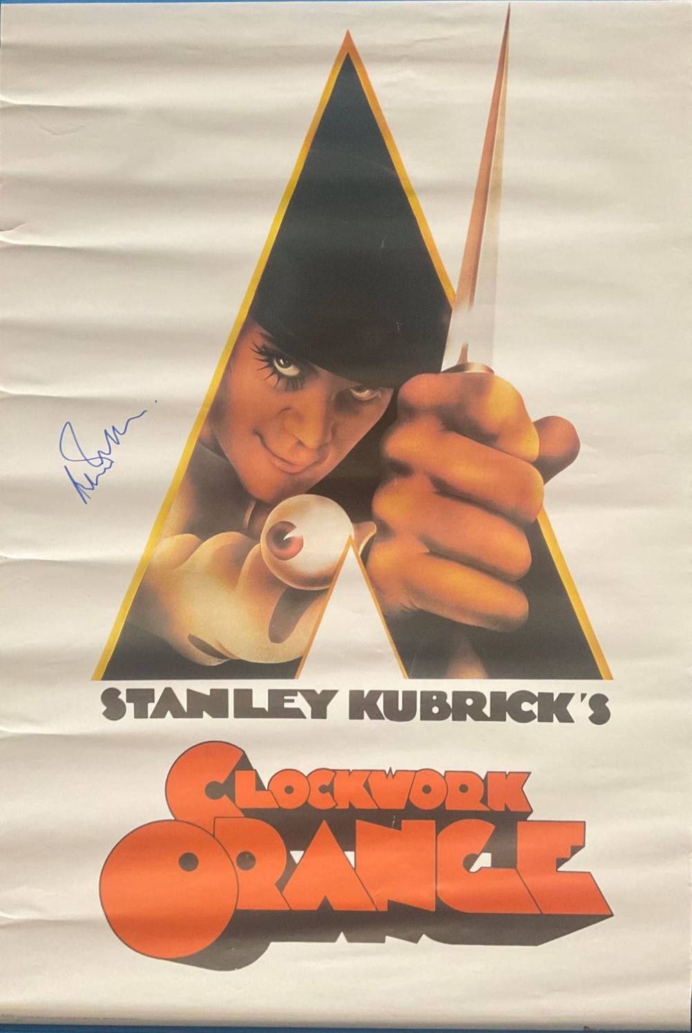 Lot 340: Movie Posters x 3 Clockwork Orange (Signed), The...