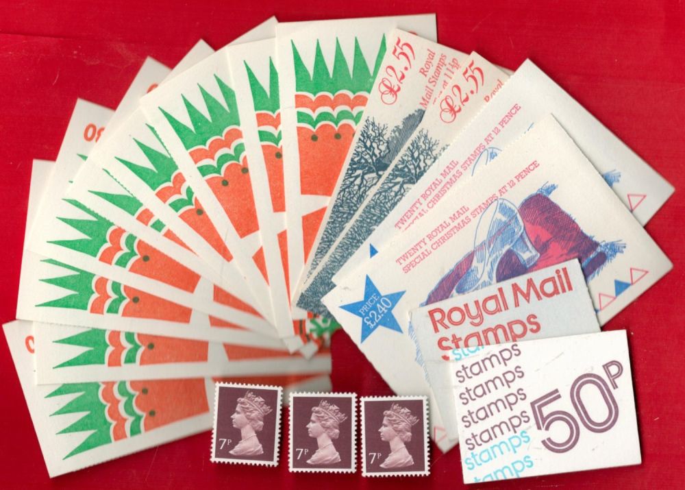 Lot 360: UK Mint Stamp Booklets £26+ Face value Includes...