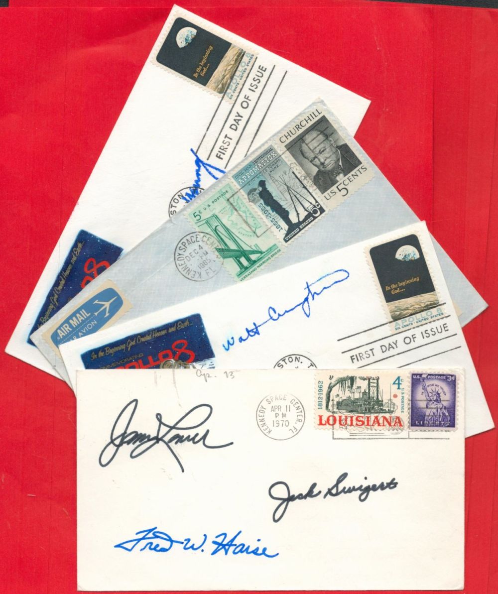 Lot 372: 4 x Space Exploration Signed FDC with Stamps...