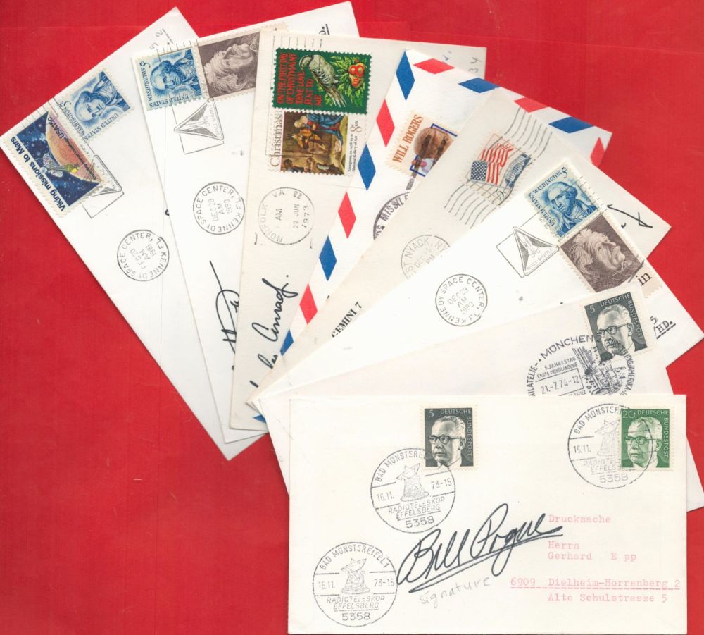 Lot 373: 8 x Space Exploration Signed FDC with Stamps...
