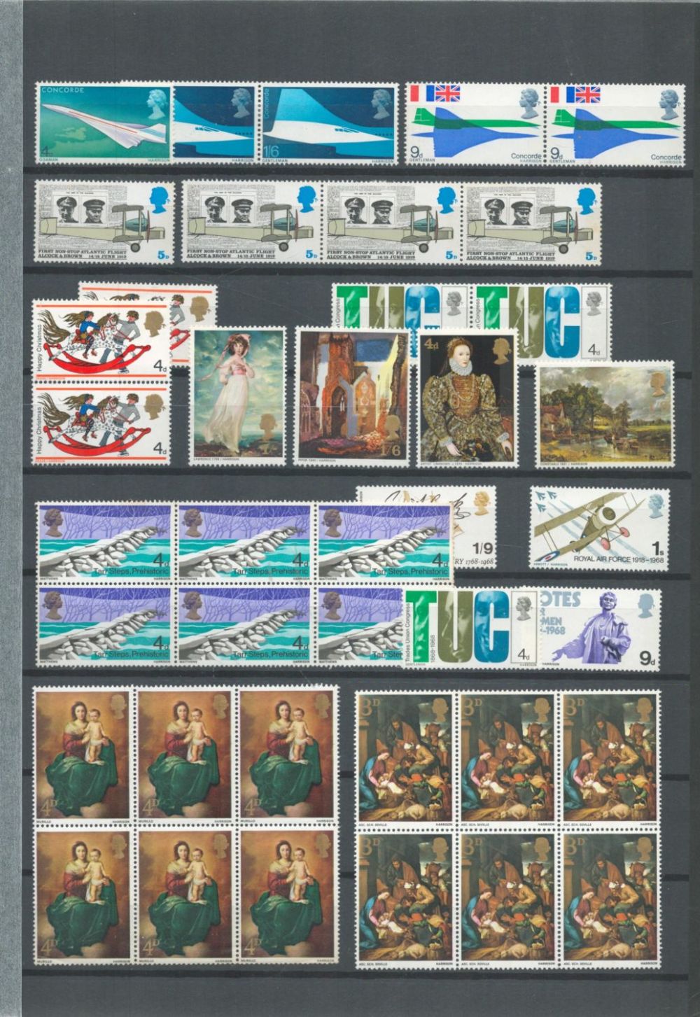 Lot 392: UK Mint and some used Pre-Decimal Stamps in...