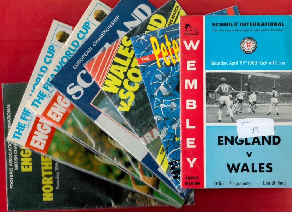 Lot 416: 7 x Vintage Official Football Programmes Includes Scotland...
